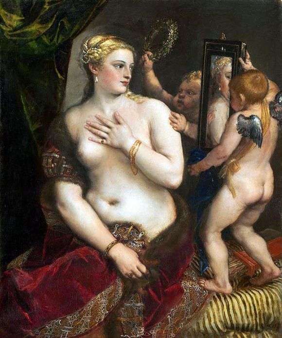 Opis obrazu Tycjana Vecellio Wenus przed lustrem