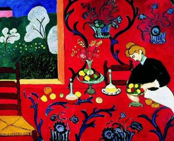 Opis obrazu Henri Matisse Czerwony pokój
