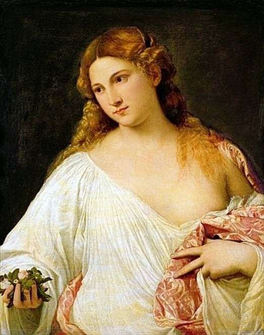 Opis obrazu Tycjana Vecellio Flora
