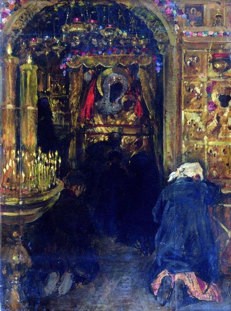 Opis obrazu Siergieja Winogradowa W kościele