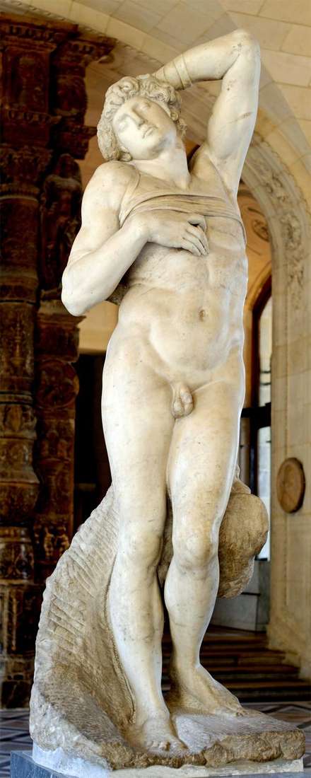 Opis rzeźby Michała Anioła Buanarrotiego Umierający niewolnik