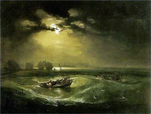 Opis obrazu Williama Turnera Rybacy na morzu