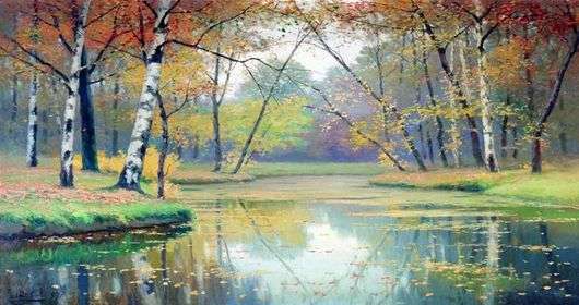 Opis obrazu Efima Volkova Krajobraz jesienny