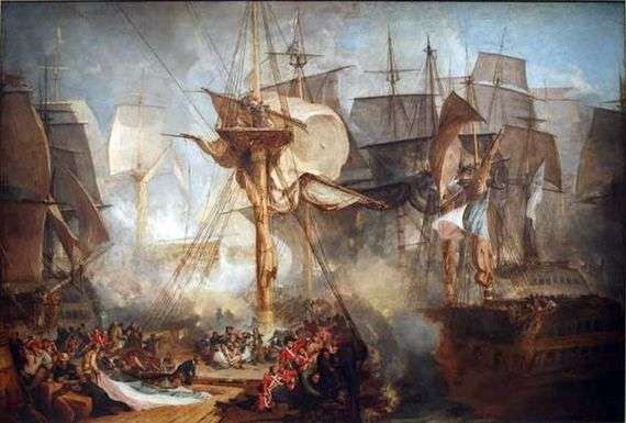 Opis obrazu Williama Turnera Bitwa pod Trafalgarem
