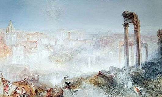 Opis obrazu Williama Turnera Rzym współczesny. Campo Vaccino 