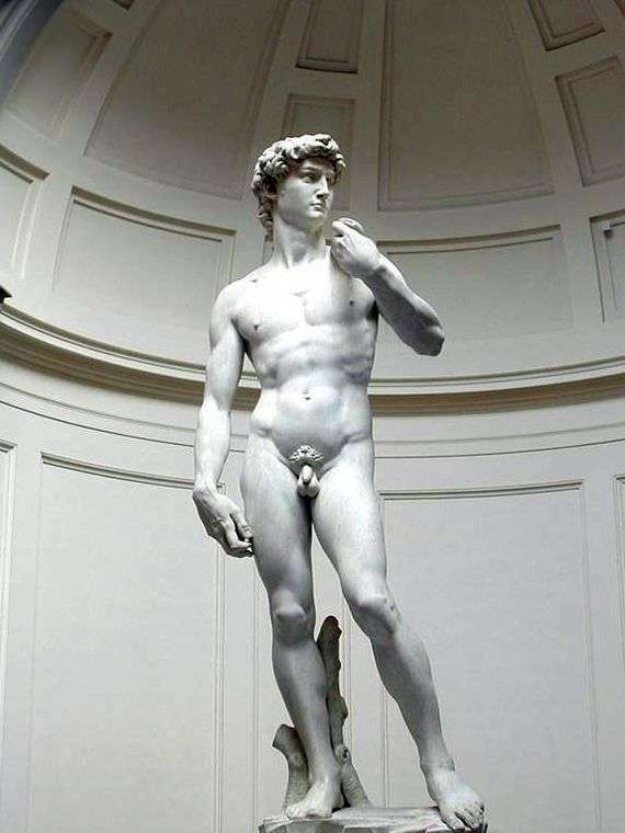 Opis rzeźby autorstwa Michała Anioła Buanarrotiego Dawida