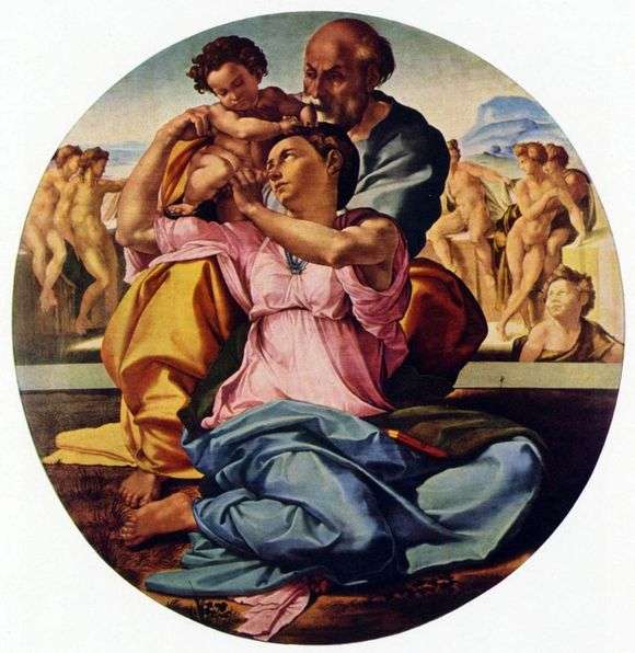 Opis obrazu Michała Anioła Buanarrotiego Święta Rodzina