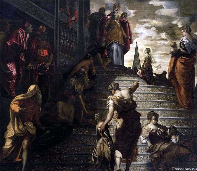 Opis obrazu Jacopo Tintoretto Wprowadzenie Maryi do świątyni