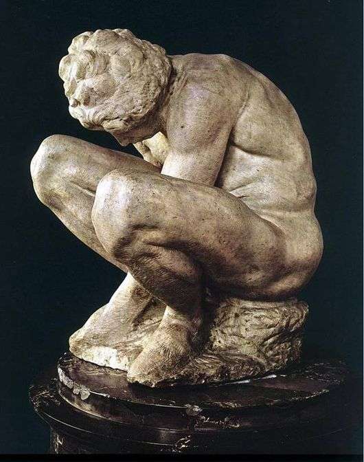 Opis rzeźby Michała Anioła Buanarrotiego Przyczajony chłopiec