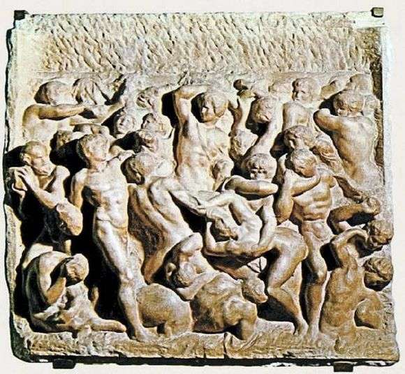 Opis płaskorzeźby Michała Anioła Buanarrottiego Bitwa pod Centaurami