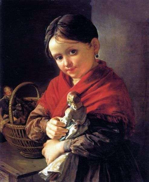 Opis obrazu Wasilija Tropinina Dziewczyna z lalką