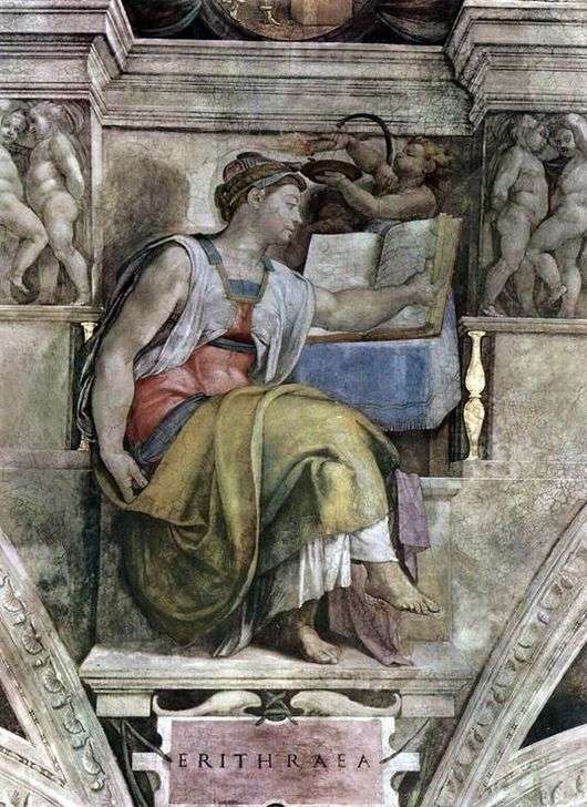 Opis obrazu Michała Anioła Buanarrotiego Sybilla Erytrei