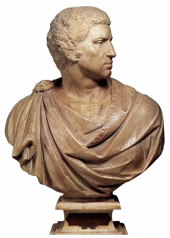 Opis rzeźby autorstwa Michała Anioła Buanarrotiego Brutusa