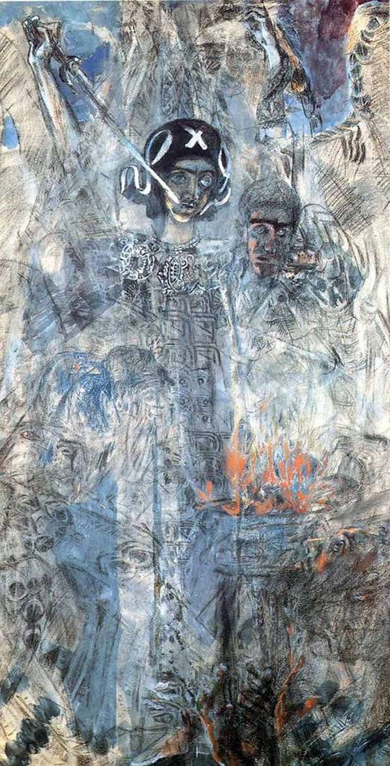 Opis obrazu Michaiła Aleksandrowicza Vrubela Wizja proroka Ezechiela (1906)