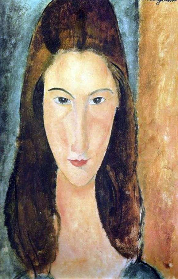 Opis obrazu Amedeo Modiglianiego Portret Jeanne Hébuterne
