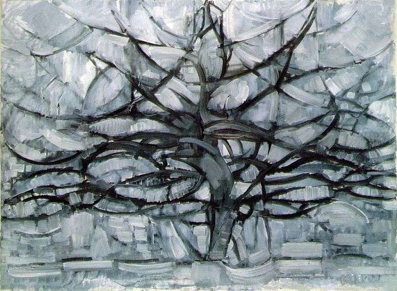 Opis obrazu Petea Mondriana Szare drzewo
