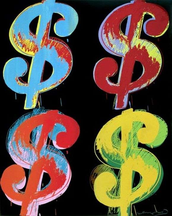 Opis obrazu Andyego Warhola Dolary