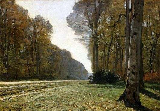 Opis obrazu Claudea Moneta Droga do chailly