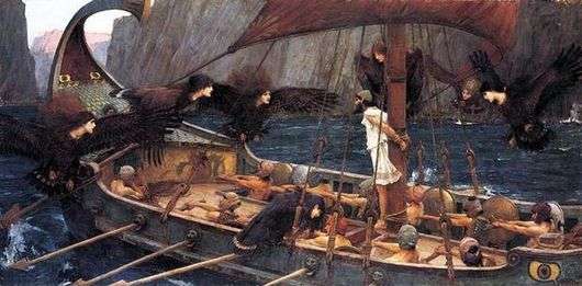 Opis obrazu Johna Waterhousea Odysseus and the Sirens