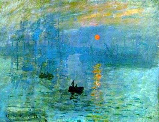Opis obrazu Claudea Moneta Impresja. Wschodzące słońce