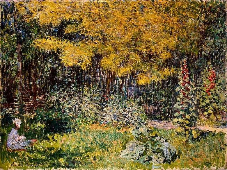 Opis obrazu Claude Moneta Ogród