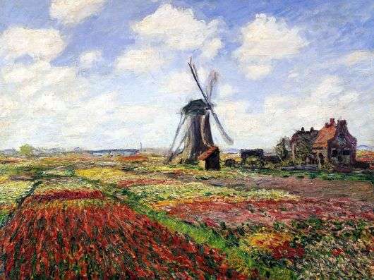 Opis obrazu Claudea Moneta Tulipany Holandii