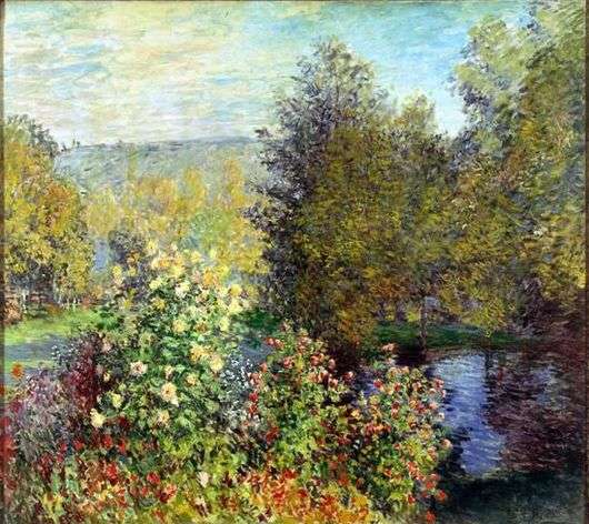 Opis obrazu Claude Moneta Narożnik ogrodu w Montgeron
