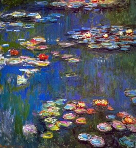 Opis obrazu Claudea Moneta Lilie wodne
