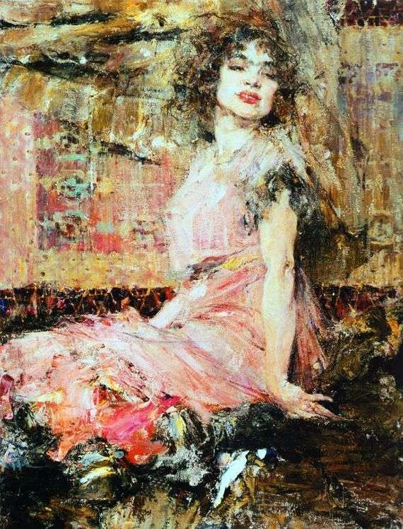 Opis obrazu Nikołaja Feshina Dama w różu