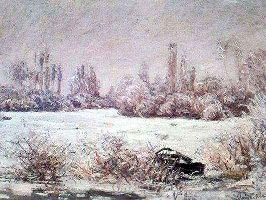 Opis obrazu Claudea Moneta Frost