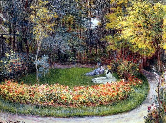 Opis obrazu Claudea Moneta W ogrodzie