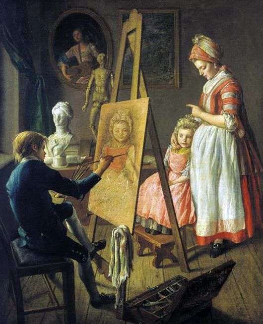 Opis obrazu Iwana Firsowa Młody malarz