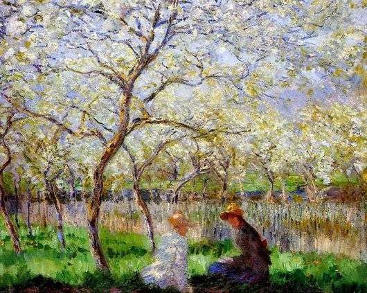 Opis obrazu Claude Moneta Wiosna