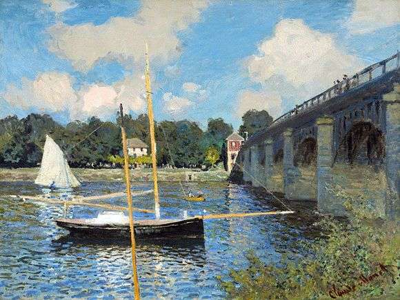 Opis obrazu Claudea Moneta Most w Argenteuil