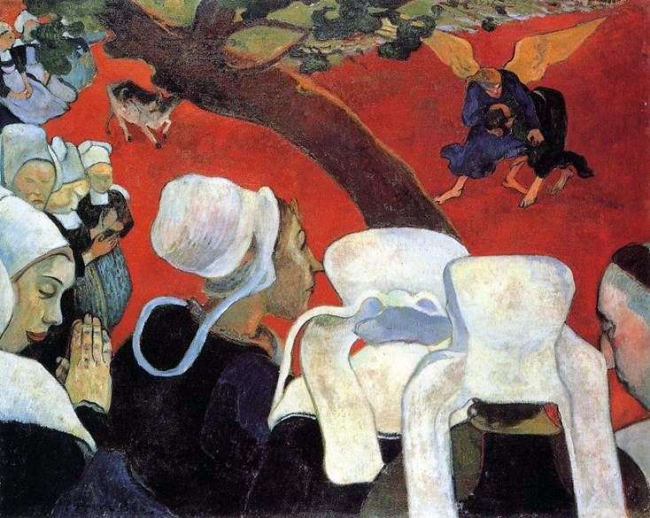 Opis obrazu Paula Gauguina Wizja po kazaniu