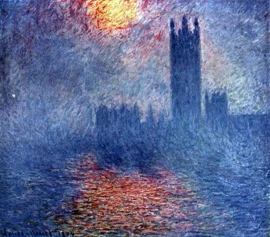 Opis serii obrazów Claudea Moneta Parlament w Londynie