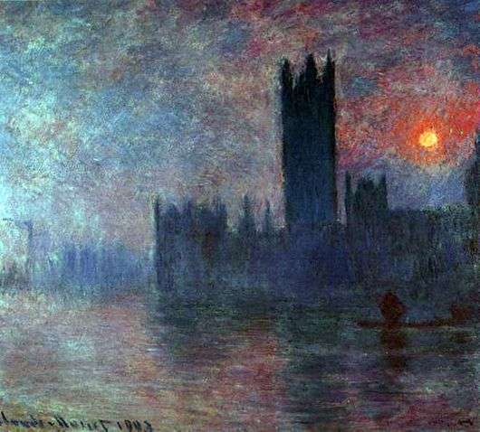 Opis serii obrazów Claudea Moneta Parlament w Londynie