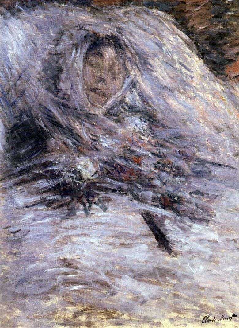 Opis obrazu Claudea Moneta Camilla na łożu śmierci