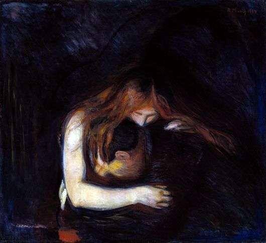 Opis obrazu Edvarda Muncha Wampir