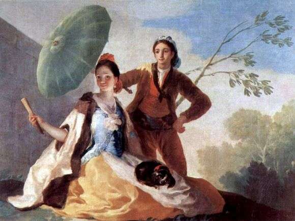 Opis obrazu Francisco de Goya Umbrella