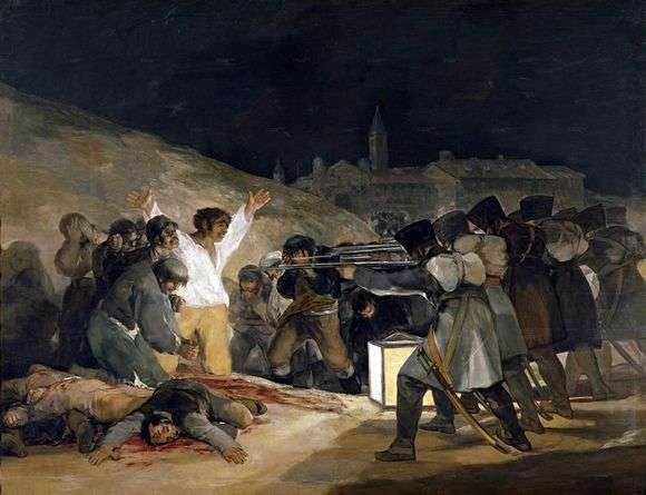 Opis obrazu Francisco de Goya Strzelanie do rebeliantów