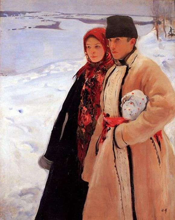 Opis obrazu Aleksandra Muraszki Zima