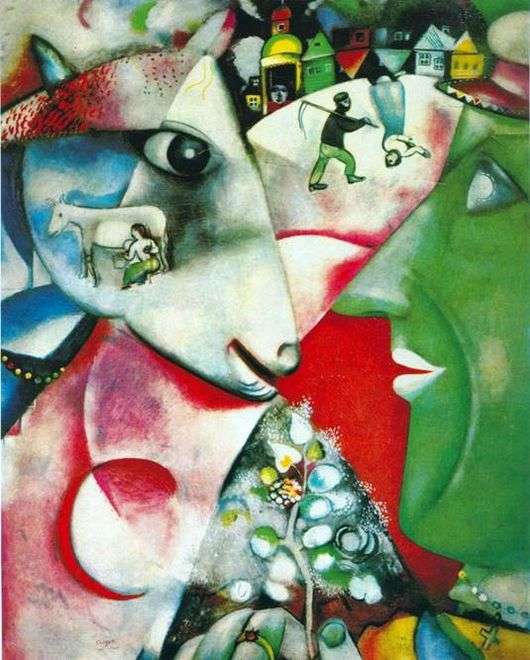 Opis obrazu Marca Chagalla Me and the Village