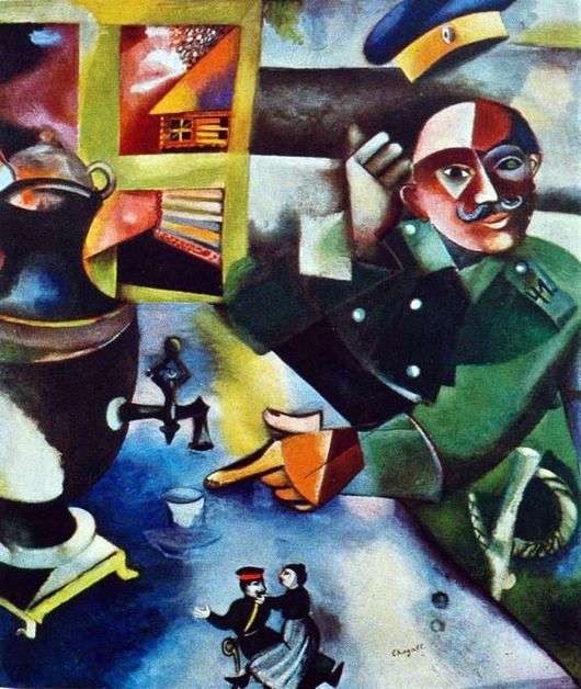 Opis obrazu Marca Chagalla Żołnierz pije