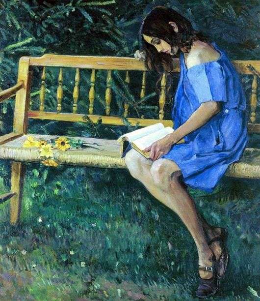 Opis obrazu Michaiła Niestierowa Natasza na ławce ogrodowej