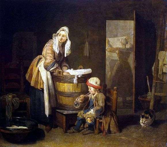 Opis obrazu Jean Baptiste Simeon Chardin Praczka
