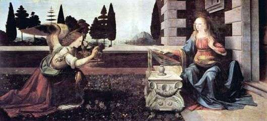 Opis obrazu Leonarda da Vinci Zwiastowanie