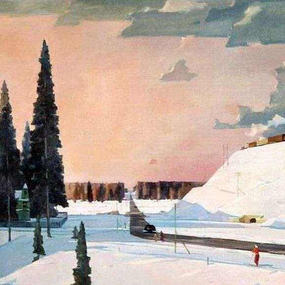 Opis obrazu Georgea Nyssy Luty. Region Moskwy 