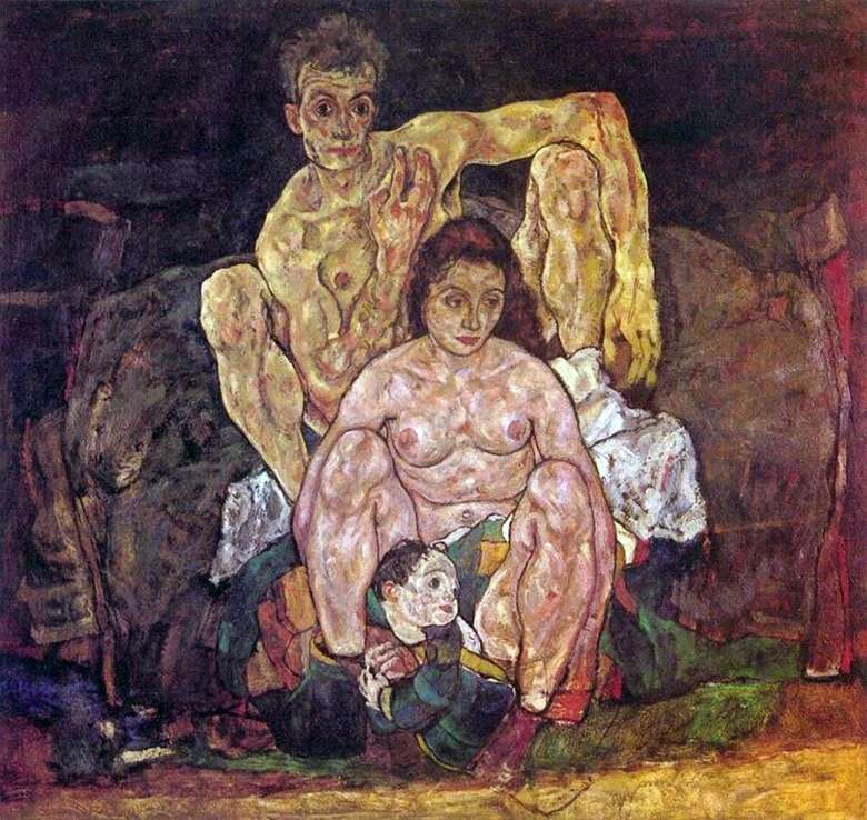 Opis obrazu Egona Schiele Rodzina