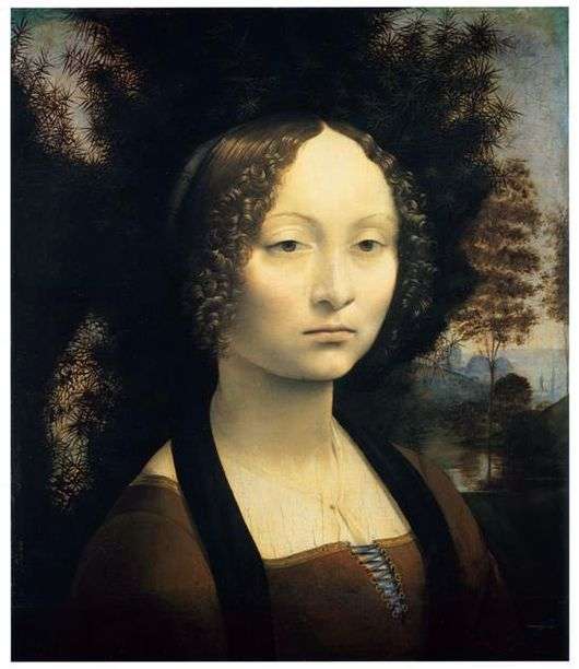 Opis obrazu Leonarda da Vinci Portret Genevry de Benci